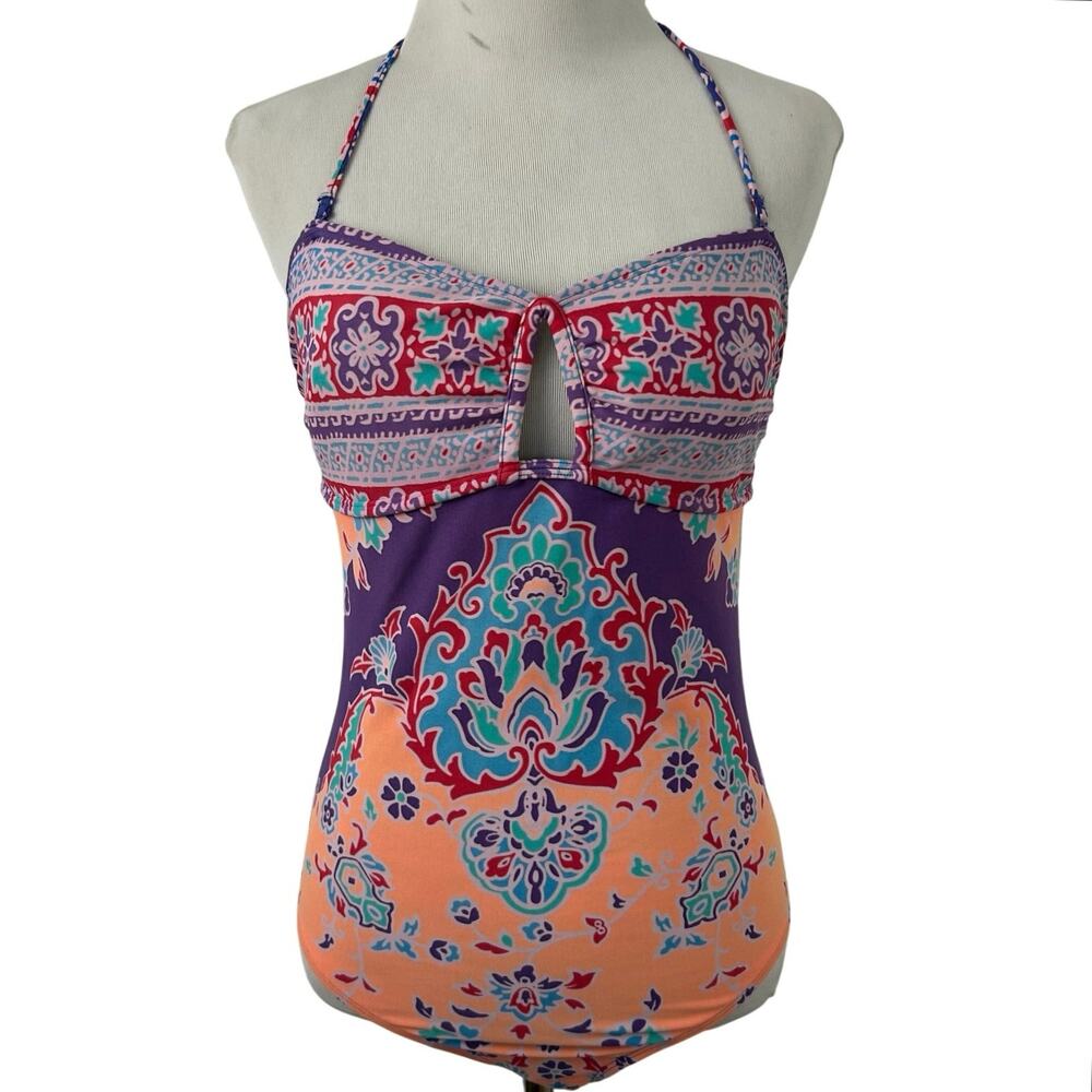 Aerie Multicolor Patterned One Piece Swimsuit